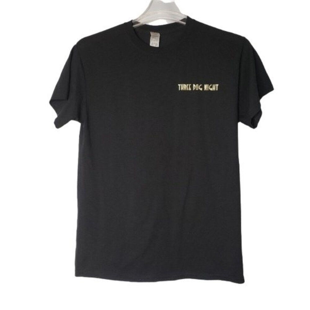 THREE DOG NIGHT 2021 TOUR BLACK T SHIRT SIZE MEDIUM